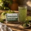 Spirulimón de Parvati estilizado sobre tabla de madera