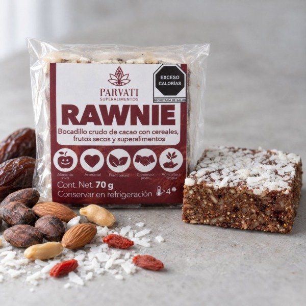 RAWnie 70 g - Parvati RAWnie de Parvati Superalimentos, RAWnie 70 g, con luz natural de ventana