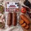 Súper Chorizo de Parvati Superalimentos, vista desde arriba sobre superficie clara
