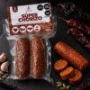 Súper Chorizo de Parvati Superalimentos, sobre fondo negro